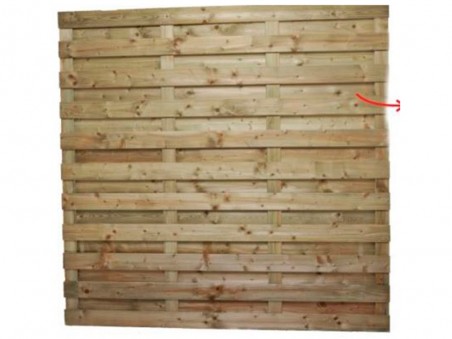 PANNEAU BOIS T2 DROIT 180X180