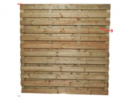 PANNEAU BOIS T3 DROIT 180X180