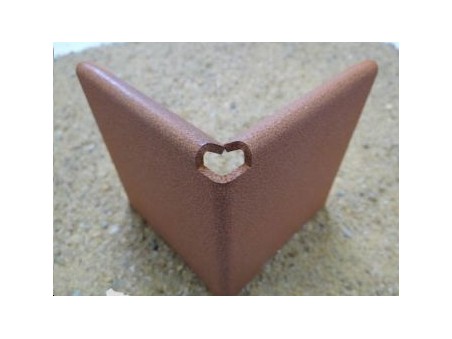 ANGLE 90° BORDURE CORTEN HT200